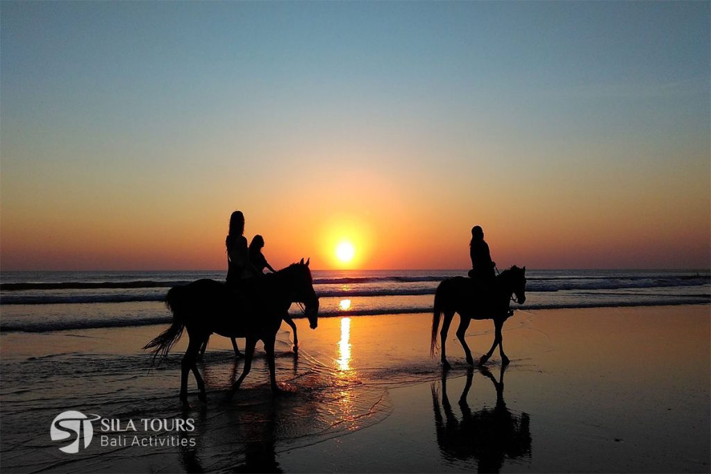 Bali Horse riding sunset