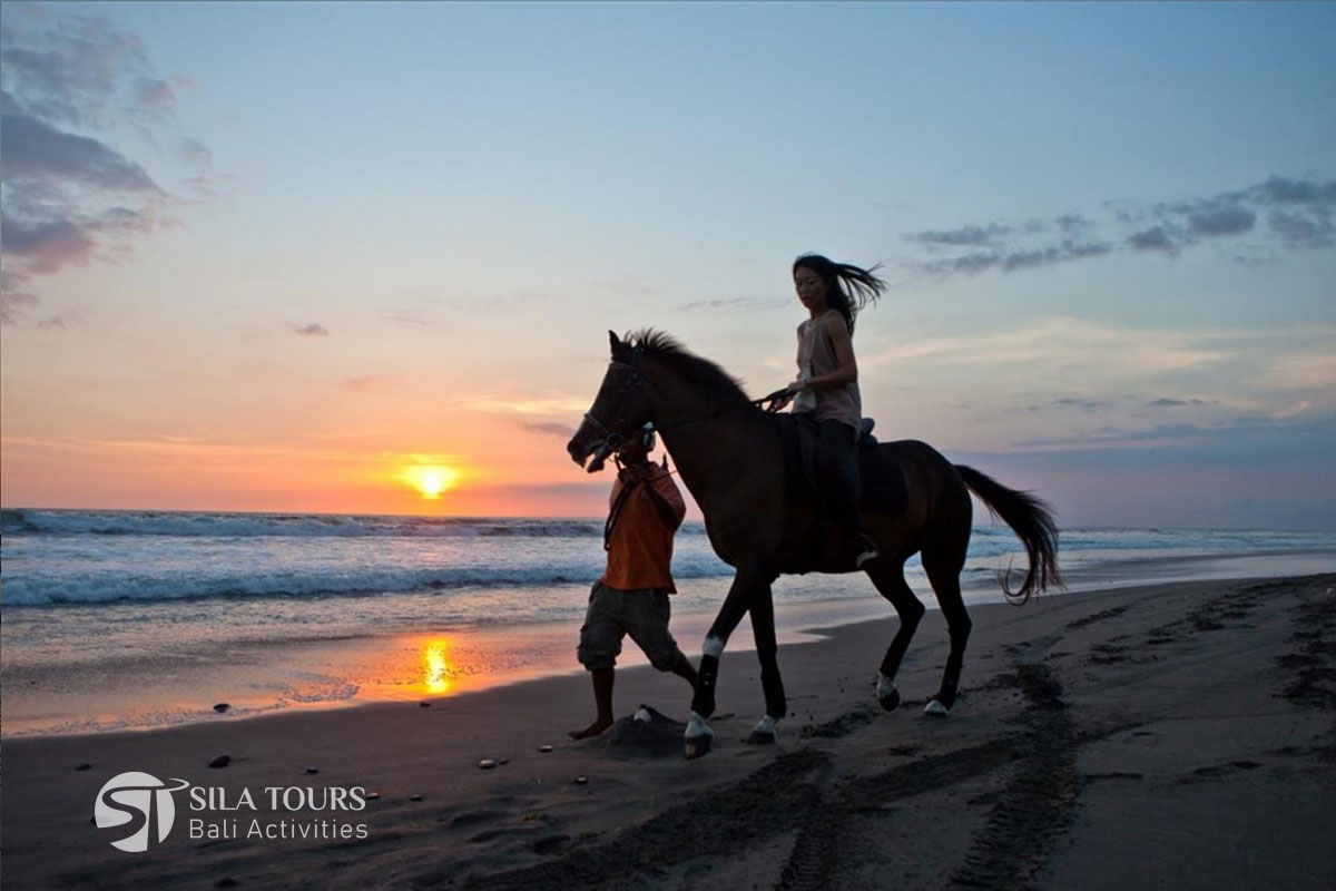 Bali Horse riding sunset